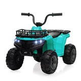 Garvee Ride - P Series: 12V Kids Ride On Electric Quad ATV, Ride Car Toy with Bluetooth Audio,High/Low Speed, LED Headlights, Battery Indicator & Radio Orange - Green - Green