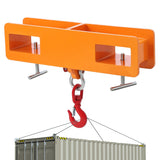 Garvee Forklift Lifting Hook, 4400lbs Lifting Hoist, Heavy Duty Mobile Forklift Crane Forklift Accessories with Swivel Hook, T-Screw, Orange