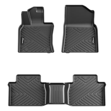 Garvee Floor Mats for Toyota Camry 2018-2024, TPE All Weather Custom Fit Front & Rear Floor Liners, Black