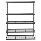 Garvee Wire Shelving Storage Shelves 5-Shelf Adjustable Wire Shelf Heavy Duty Storage Shelving Unit Commercial Metal Wire Rack 48L x 18W x 72H,Black
