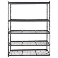 Garvee Wire Shelving Storage Shelves 5-Shelf Adjustable Wire Shelf Heavy Duty Storage Shelving Unit Commercial Metal Wire Rack 48L x 18W x 72H,Black
