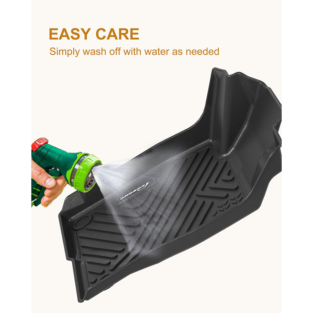 Garvee Floor Mats for Subaru Outback & Legacy 2010-2014, TPE All Weather Custom Fit Front & 2nd Row Floor Liners, Black