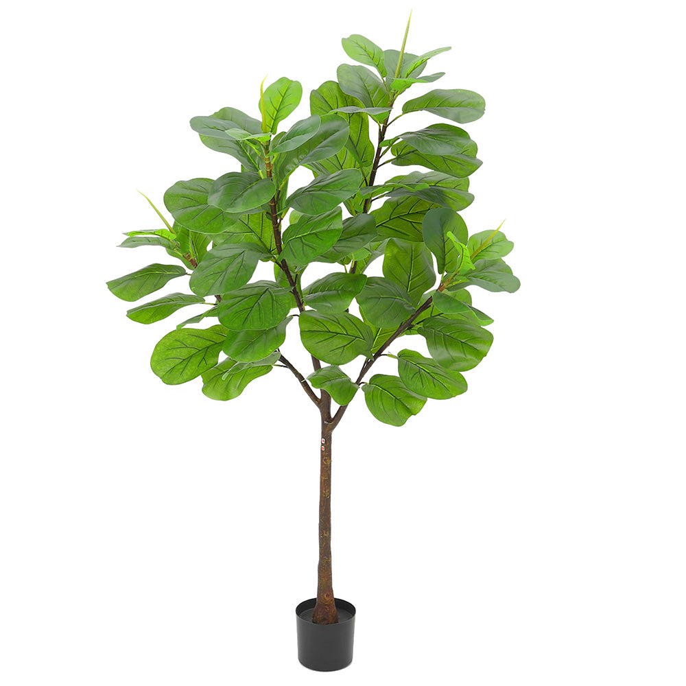Garvee Artificial Fiddle Leaf Fig Tree 5.8ft Tall with 65 Decorative Leaves, Fake Fig Silk Tree in Pot, Artificial Tree in Plastic Pot for Home Office, Living Room, Corner Decor Indoor