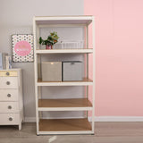 Garvee Storage Shelf 5-Tier Adjustable Metal Utility Shelf for Garage Warehouse Kitchen 23.6"x15.7"x47.2" White One Size
