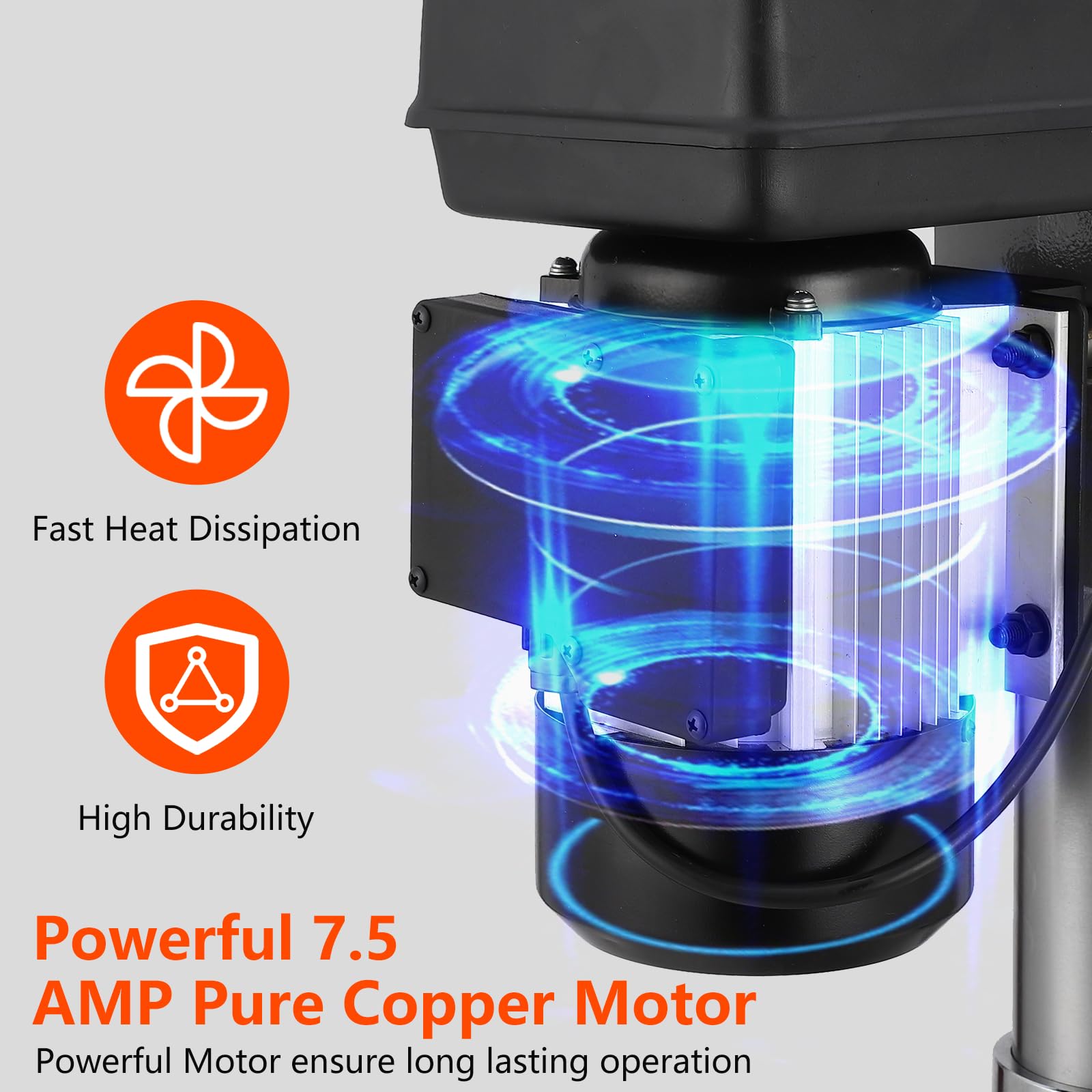 13 Inch Benchtop Drill Press 7.5 Amp 120V Pure Copper Motor