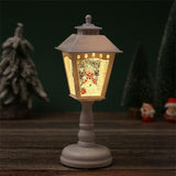 Garvee Christmas Santa Wind Lanterns Ornament Outdoor Decorative Lights Music Box for Merry Christmas Home Decoration B-50 White Snowman