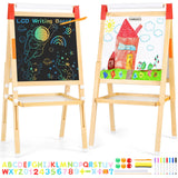 Garvee Kids Art Easel LCD Whiteboard Adjustable Height Magnetic Wood Pine