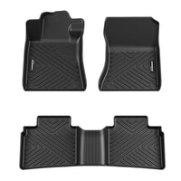 Garvee Floor Mats for Nissan Altima 2019-2025, TPE All Weather Custom Fit Front & 2nd Row Liner, Black
