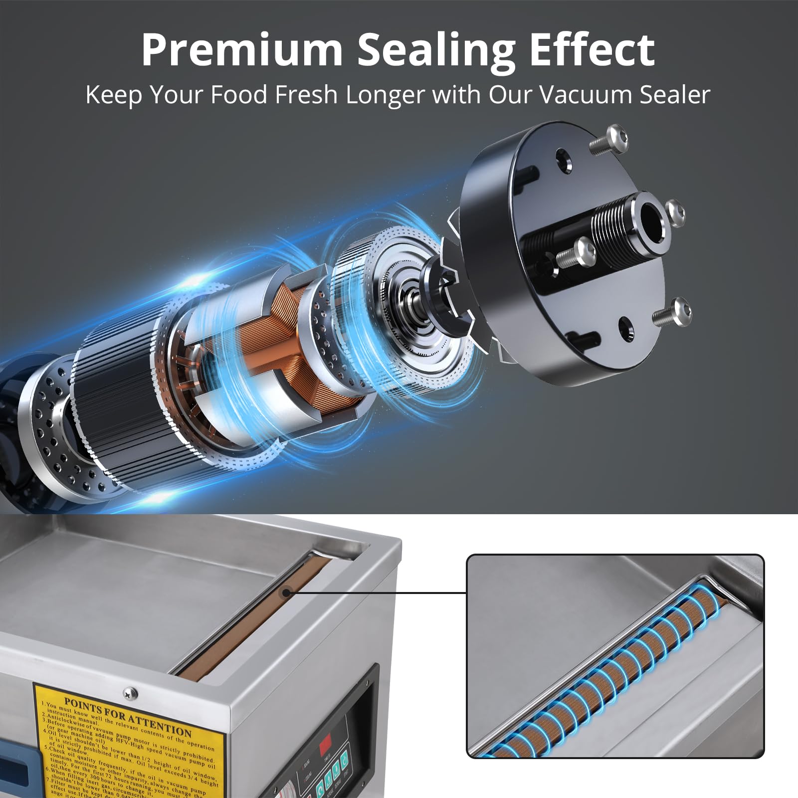 GARVEE Chamber Vacuum Sealer Machine - Premium Stainless Steel
