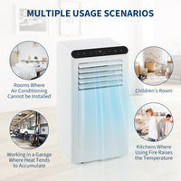 Garvee 10000BTUs Portable Air Conditioner, 3-In-1 Stand UP AC Unit with Heater, Dehumidifier, Fan Modes for Room Up to 450 Sq. Ft, Auto Swing, 24 Timer, White