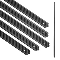 Aluminum Balusters 32.25x1x0.1 Inch, Black for Porch & Deck