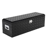 Garvee 48X15 Inch Truck Bed Tool Box - Heavy-Duty Aluminum Diamond Plate Storage Chest, Waterproof with Lock, for Trucks, Trailers, RVs, and Warehouses, Black - Black