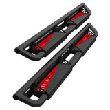 Garvee Running Boards Compatible with Toyota Tacoma Double Cab 2005-2023 with Paintable Step Plates,Powder Coated Steel Rock Sliders Side Steps Nerf Bar - Black