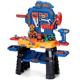 Garvee Age 3-5 Kids Tool Bench, Toddler Workbench Playset and Tool Set, Toy Work Bench with Realistic Construction Tool Set for Birthday Gift