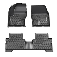 Garvee TPE Floor Mats for 2013-2019 Ford Escape & 2013-2018 C-Max, Custom Fit All Weather Black, 1st and 2nd Row