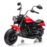 Garvee Ride - P Series: 12V Electric Motorcycle for Kids with Detachable Training Wheels, Soft Start, Reverse Function, Headlight, Horn, Music - Red, Toddler Ride-On Toy - Red