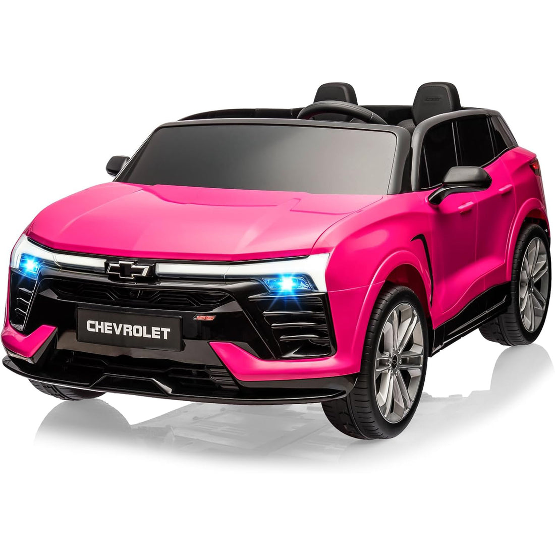 Garvee Ride - P Series: 24V 2-Seater Chevrolet Blazer Kids Car with Remote Control, Bluetooth - Pink