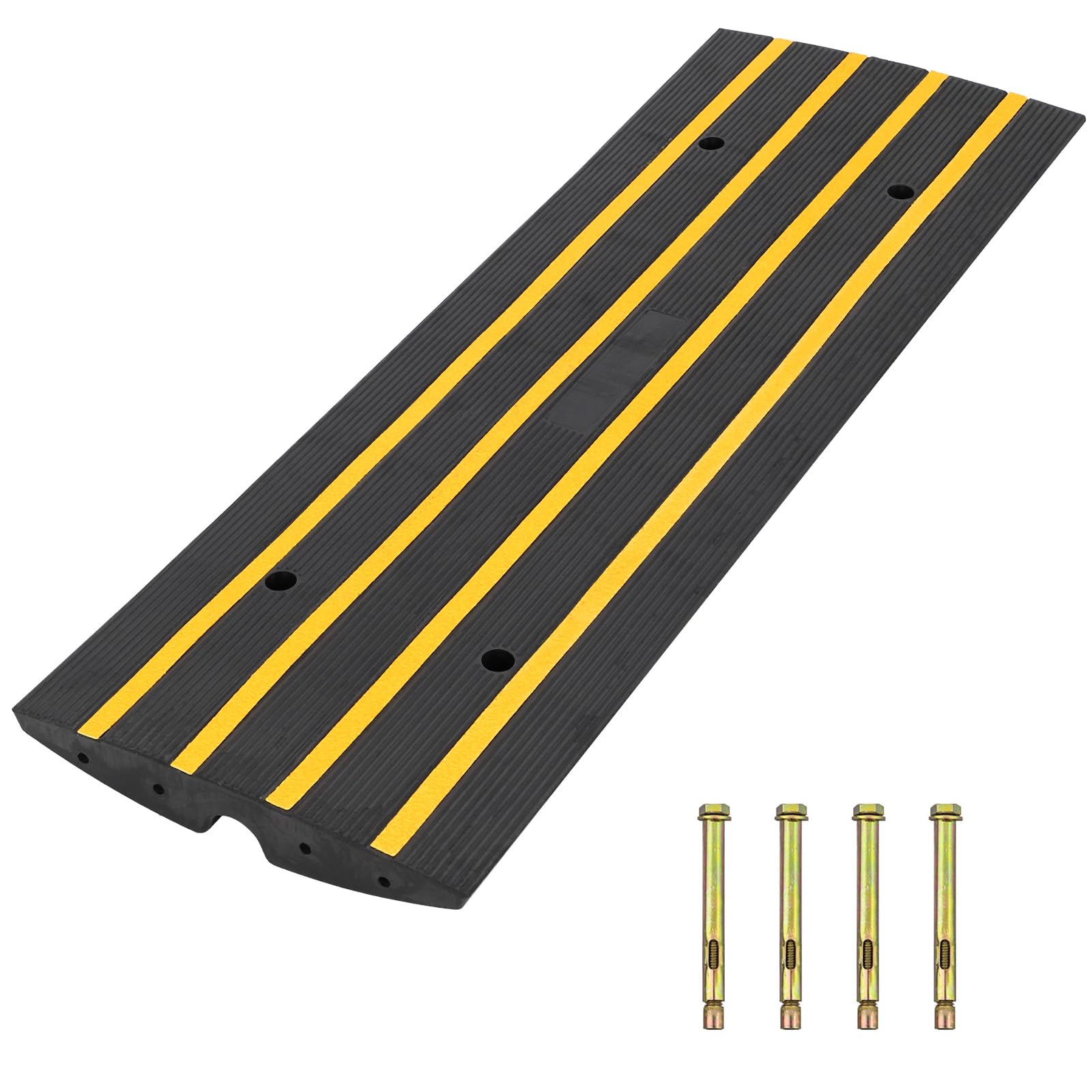 GARVEE Rubber Speed Bumps Humps - Durable 15 Ton Capacity Ramp