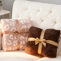 Garvee Electric Blanket Heated Throw, Heated Blanket Soft Double Sherpa Super Cozy with 4 Heating Levels & 4 Hours Auto Off, Overheat Protection, Machine Washable, ETL Certification, Brown 50"x60"