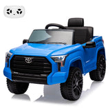 Garvee Ride - P Series: 12V Ride on Car For Kids Age 3+ , Licensed Toyota, with Remote Control, MP3, LED Lights, Suspension System, Double Doors, Safety Belt, Ride On Toys for Boys Girls - Blue - Blue
