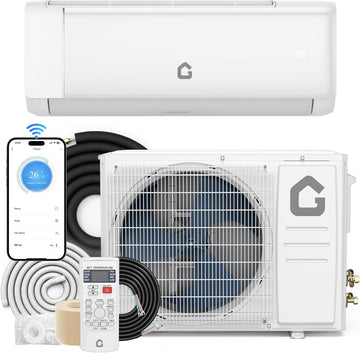 Garvee SEER 21 12000 BTU 230V Mini Split Air Conditioner | Energy-Efficient Inverter AC System with WiFi, Remote Control & Easy Installation Kit for Rooms Up to 750 Sq.Ft