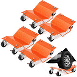 Garvee Car Dolly Set of 4, 6000 LBS Capacity Car Wheel Dolly With Rotating Wheels, Car Dollies, Car Dolly for Moving Vehicles, Wheel Dolly Set of 4 - Orange