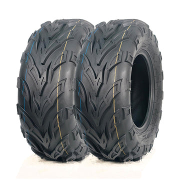 Garvee 19x7-8 ATV Tires 2-Pack, 4PR All Terrain Tubeless Off-Road Tires with Reinforced Sidewall Tread Armor, Trail Sand, Black