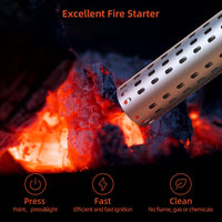Towallmark Electric Charcoal Starter, 2000W Electric Fire Starter, BBQ Smoker, Grill Starter, Chemical Free Heated Air