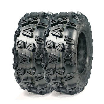 Garvee 25x10-12 ATV UTV Tires Tubeless All Terrain Off-Road Wide Footprint Extra Grip Mud Sand Rock
