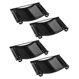 Garvee Car Dolly Set of 4, Heavy Duty Wheel Dollies 10,000 lbs Capacity, 23.8"x14.4", for Moving Cars & Trucks, Black - Black