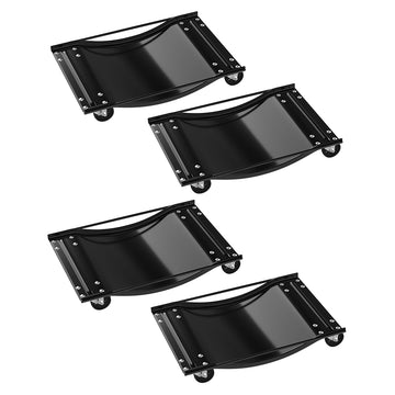 Garvee Car Dolly Set of 4, Heavy Duty Wheel Dollies 10,000 lbs Capacity, 23.8"x14.4", for Moving Cars & Trucks, Black