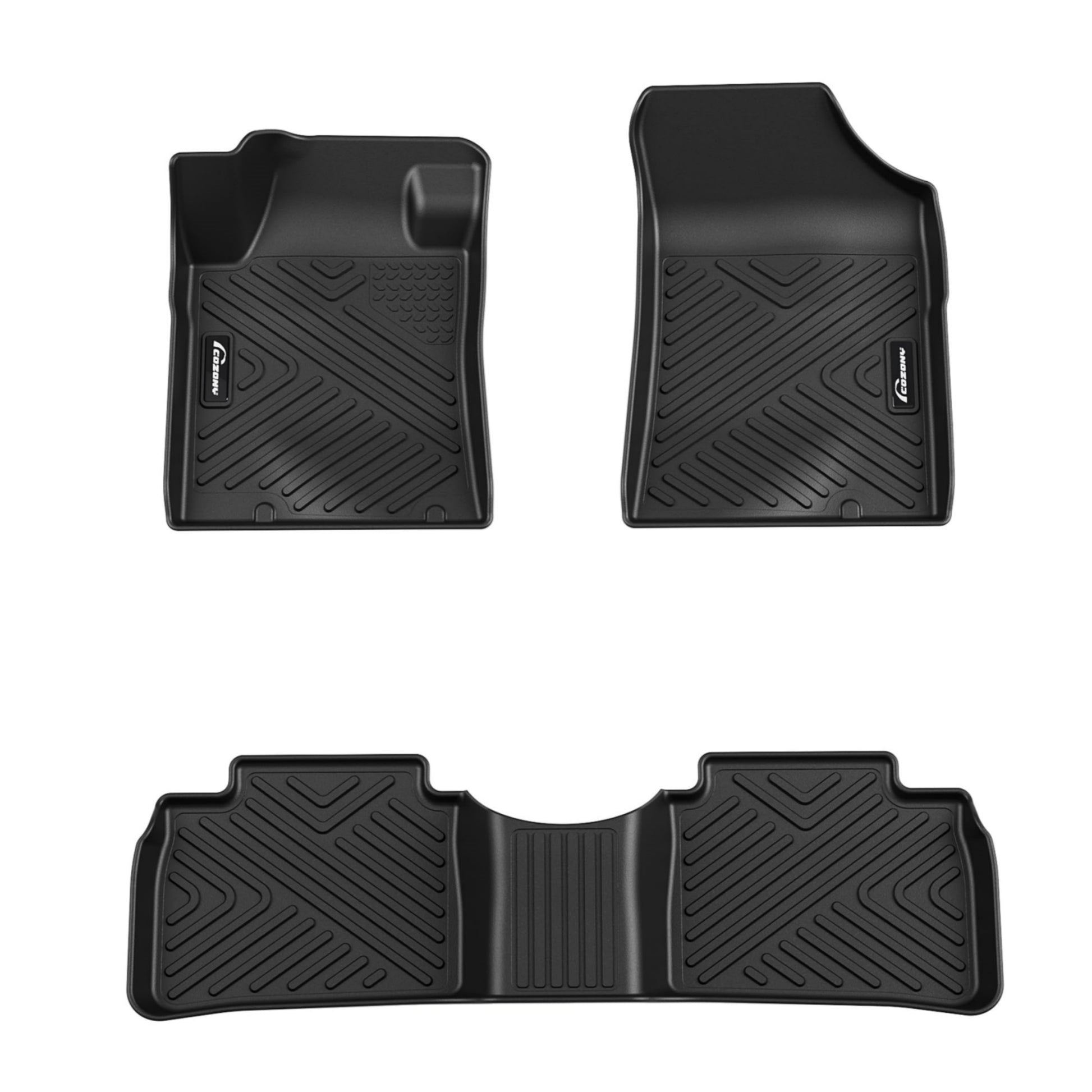 Garvee TPE All Weather Floor Mats for Nissan Altima 2013-2018 Custom Fit Front & 2nd Row Black