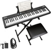 Garvee 61 Key Keyboard Piano + Electric Semi-Weighted Keys + Built-In Speakers + Power Supply + Pedal + Portable + Suitable for Beginners/Professionals + Perfect for Birthday or Christmas