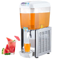 Professional GARVEE drink dispenser with 10L tank for catering silver metal finish