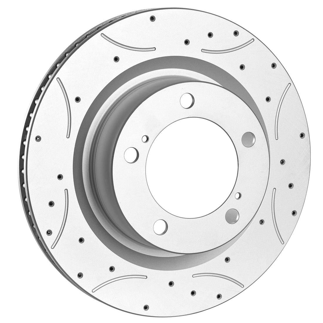 Front Drilled and Slotted Disc Brake Rotors, Perforated marking disk DS31482GMT (one set) Jiaomeite layer, High temperature resistance, Drive 60000 Miles