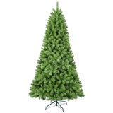Garvee 5FT/6FT/7FT Christmas Tree, Artificial Christmas Tree with Metal Stand, Hinged Branches, Unlit Christmas Pine Tree for Home Office Decor - Green