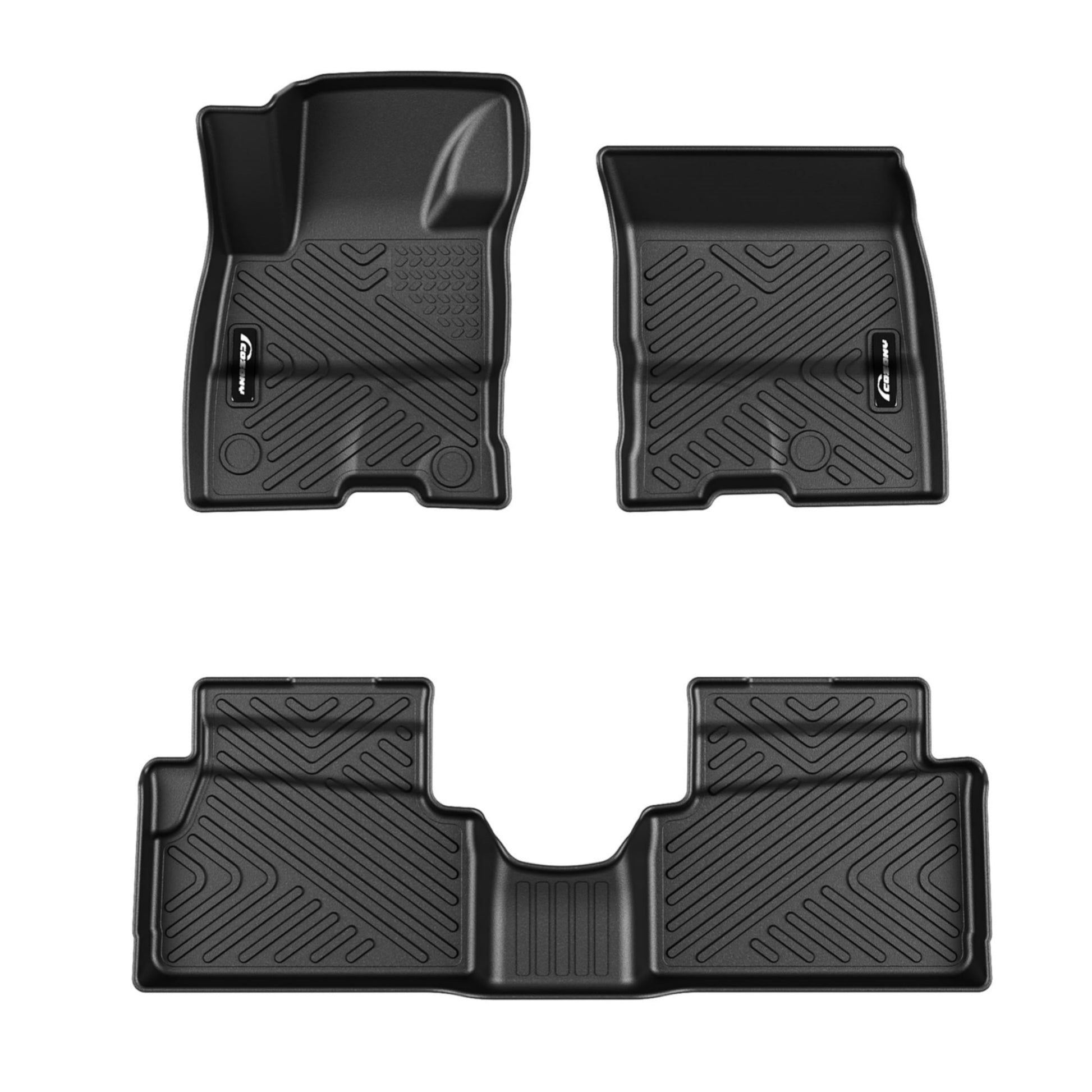 Garvee Floor Mats for 2022-2025 Ford Maverick Hybrid, TPE All-Weather Custom Fit Floor Liners, Black