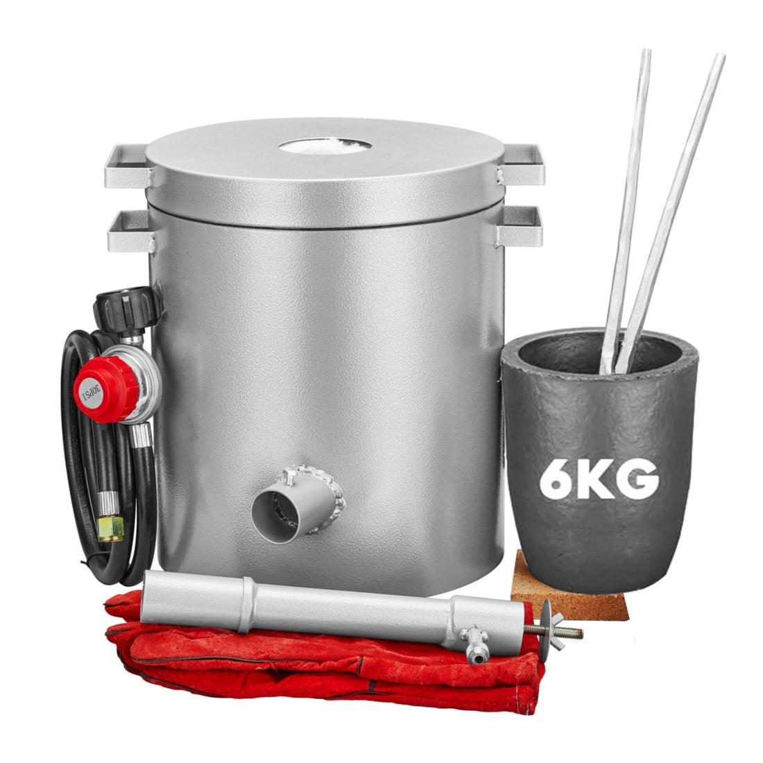 6KG Propane Melting Furnace Kit 2700°F High Capacity Smelting Furnace Kit