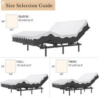 Queen Adjustable Bed Frame with Wireless Remote & Memory - GARVEE