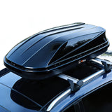 Garvee Rooftop Cargo Box Carrier - 17 Cubic Ft Hardshell Cargo Carrier with Dual-Side Opening, Universal Fit for Cars & SUVs, 165 lbs Capacity, Includes Secure Straps & Keys
