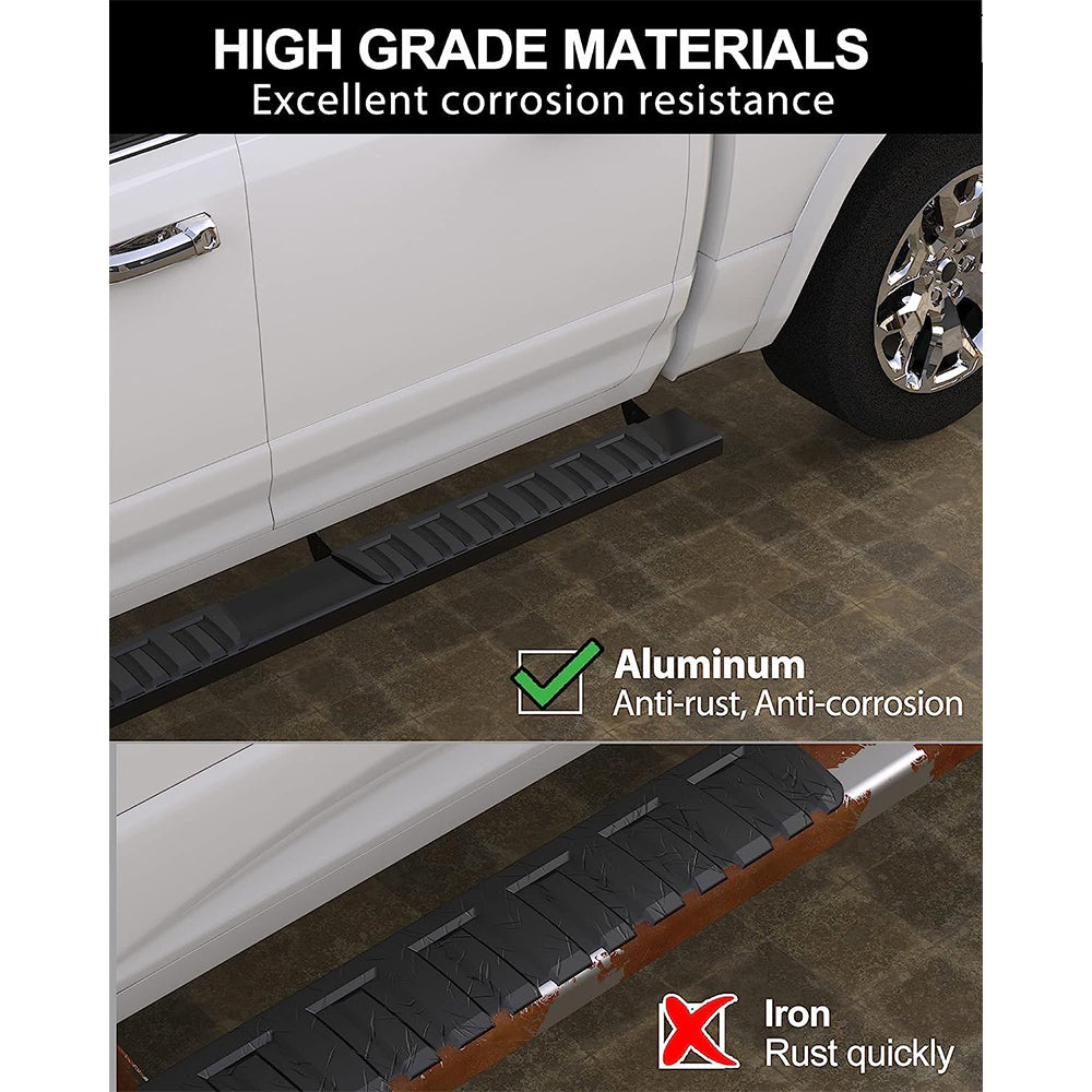 Garvee Running Boards 6.3 Inches Compatible with Dodge Ram 1500 2019-2023(New Body Style Only) Quad Cab/Extended Cab,Aluminum Side Steps Nerf Bars