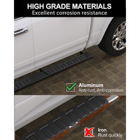 Garvee Running Boards 6.3 Inches Compatible with Dodge Ram 1500 2019-2023(New Body Style Only) Quad Cab/Extended Cab,Aluminum Side Steps Nerf Bars