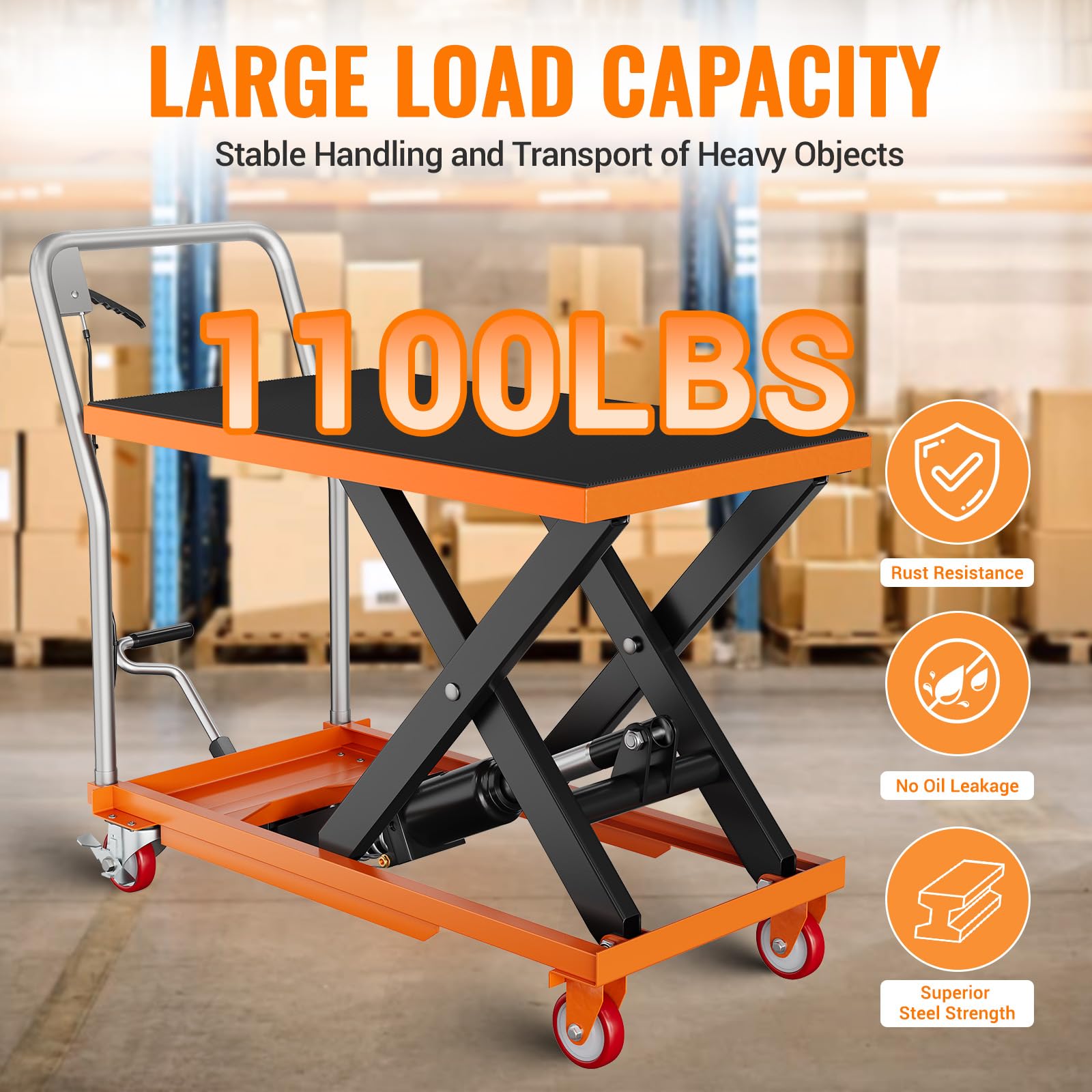 GARVEE Hydraulic Lift Table Cart - Versatile Material Handling