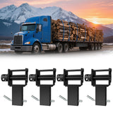 Garvee Trailer Stake Pocket Winch Utility Capacity 16200 LBS Flatbeds Trailers Trucks Black Steel - Black