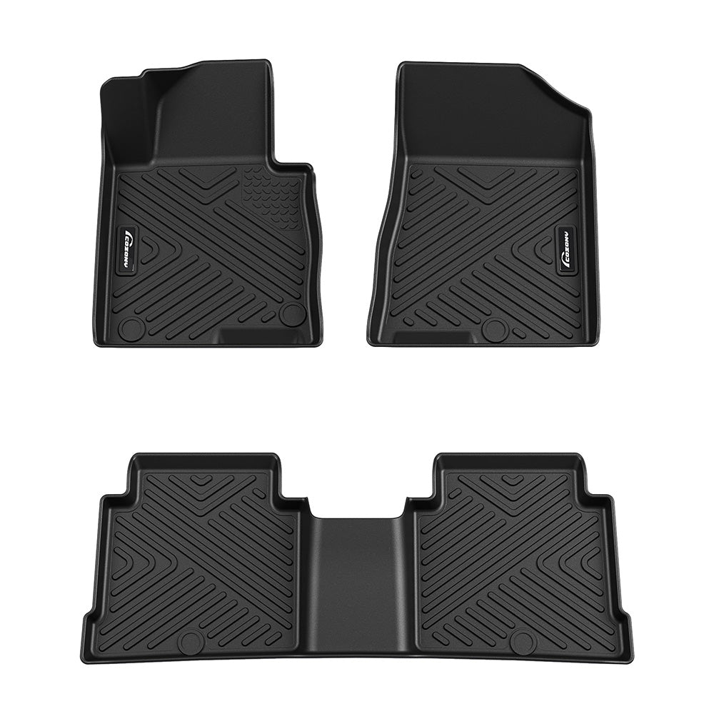 Garvee Floor Mats Fits 2015-2019 Hyundai Sonata/2016-2020 Kia Optima Anti Skid Floor Liners Black (Excluding Hybrid)