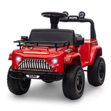 Garvee Ride - P Series: 6V Ride On Car for Toddlers - Battery Powered Electric Car with Music, LED Light, FM, Horn, Rear Storage, 4 Wheels - Red - Red