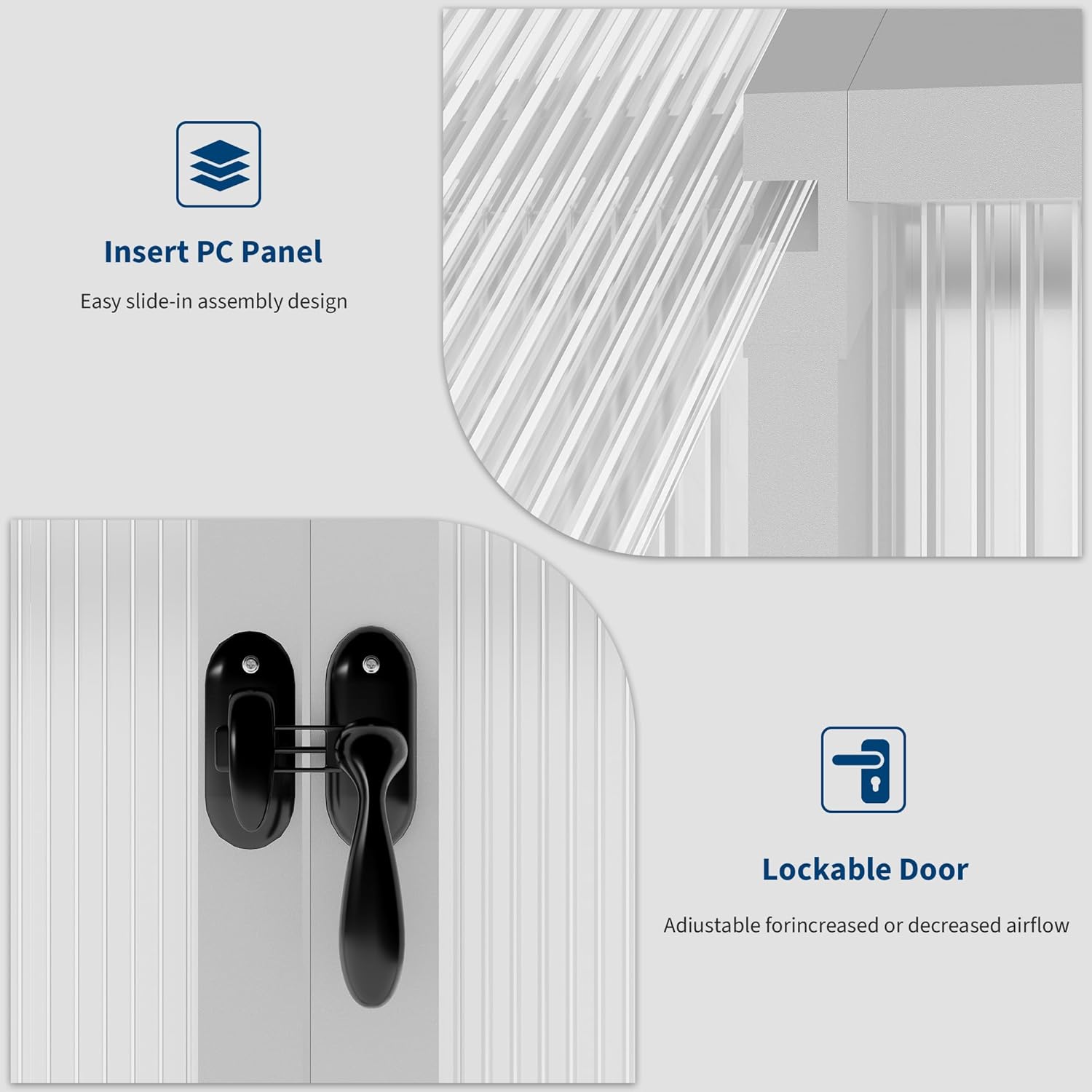 Garvee Heavy Duty 6x4 FT Walk-In Aluminum Greenhouse with Polycarbonate Panels – UV Protection, Roof Ventilation, Easy Assembly, Ideal for Home Gardeners and Vegetables – Silver