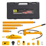 Garvee 4 Ton Porta Power Kit Heavy Duty Hydraulic Ram with Secure Transport Case for Auto Shop Frame Repair, Professional Grade Lifting Tool, Yellow - Yellow
