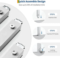 Garvee Heavy Duty 6x4 FT Walk-In Aluminum Greenhouse with Polycarbonate Panels – UV Protection, Roof Ventilation, Easy Assembly, Ideal for Home Gardeners and Vegetables – Silver