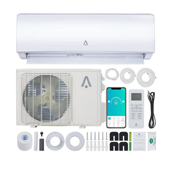 Garvee Mini Split AC/Heating System With WiFi, 36000 BTU 19 SEER 2 208/230V~, Suitable for 2500+ Sq. Ft